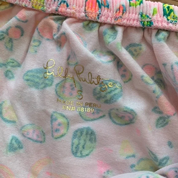 New Lilly Pulitzer La Fortuna Top Urchin Pink Lil Juicy Fruit in Size Small - Picture 5 of 6